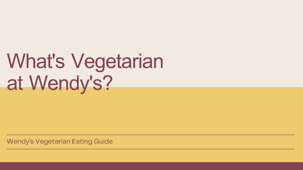 Twitter Post - What's Vegetarian? Vegetarian at Wendy's