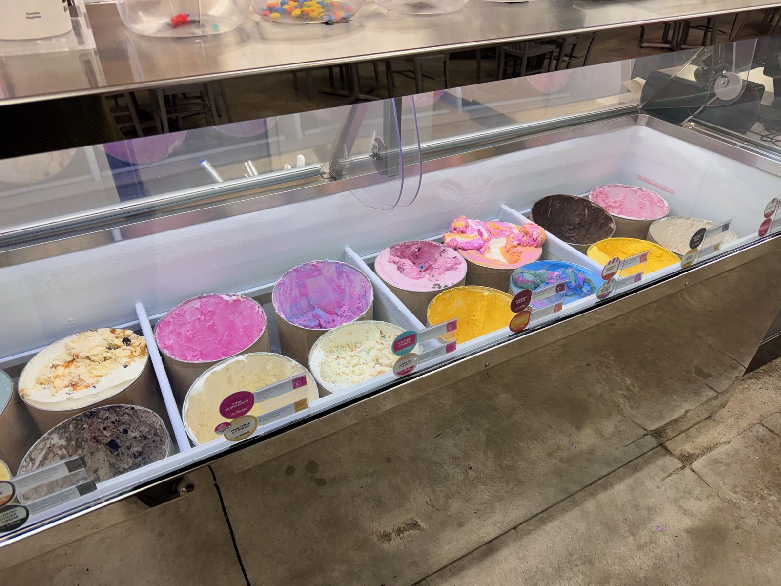 a Case of Baskin-robbins Ice Cream Flavors