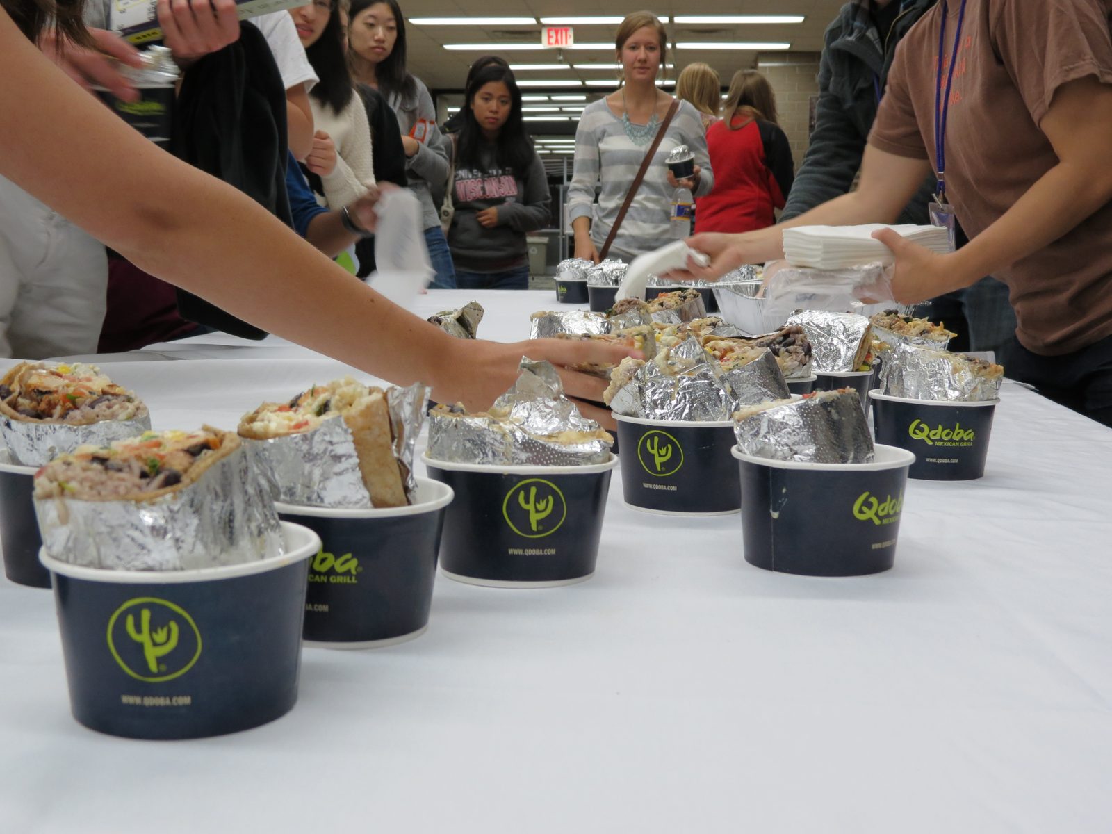 Build-your-own Burritos at Qdoba with Rice, Beans, and Toppings