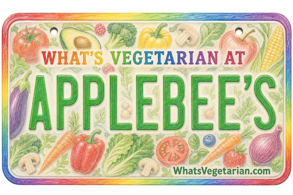 What's Vegetarian at Applebee's? license plate featured image