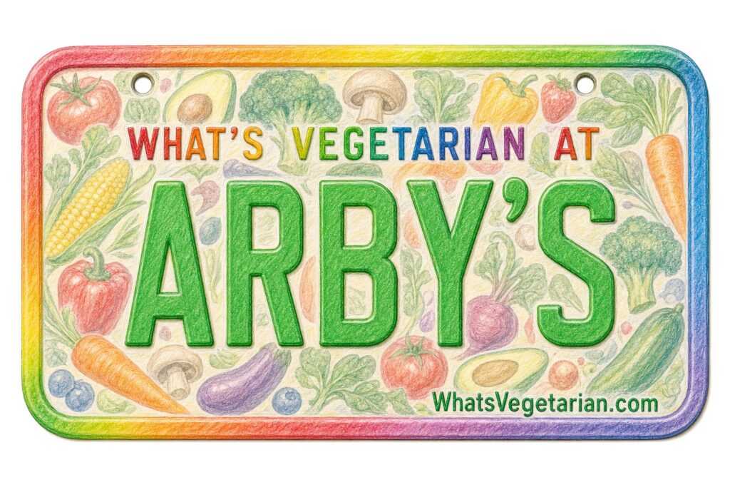 What's Vegetarian at Arby's? license plate featured image