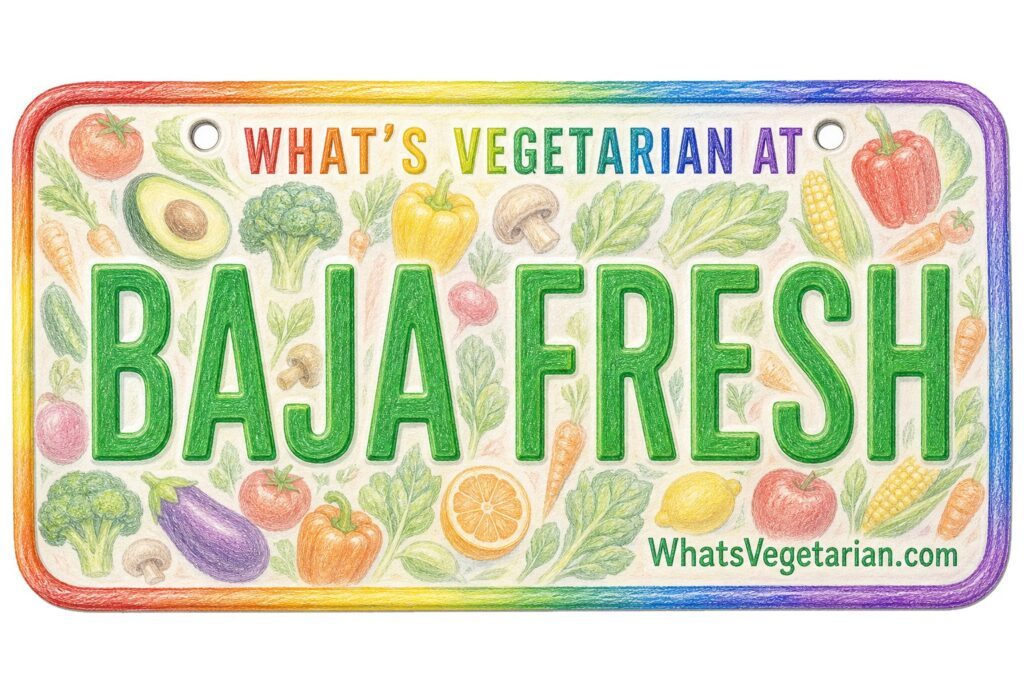 What's Vegetarian at Baja Fresh? license plate featured image