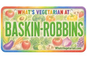 What's Vegetarian at Baskin-robbins? License Plate Featured Image