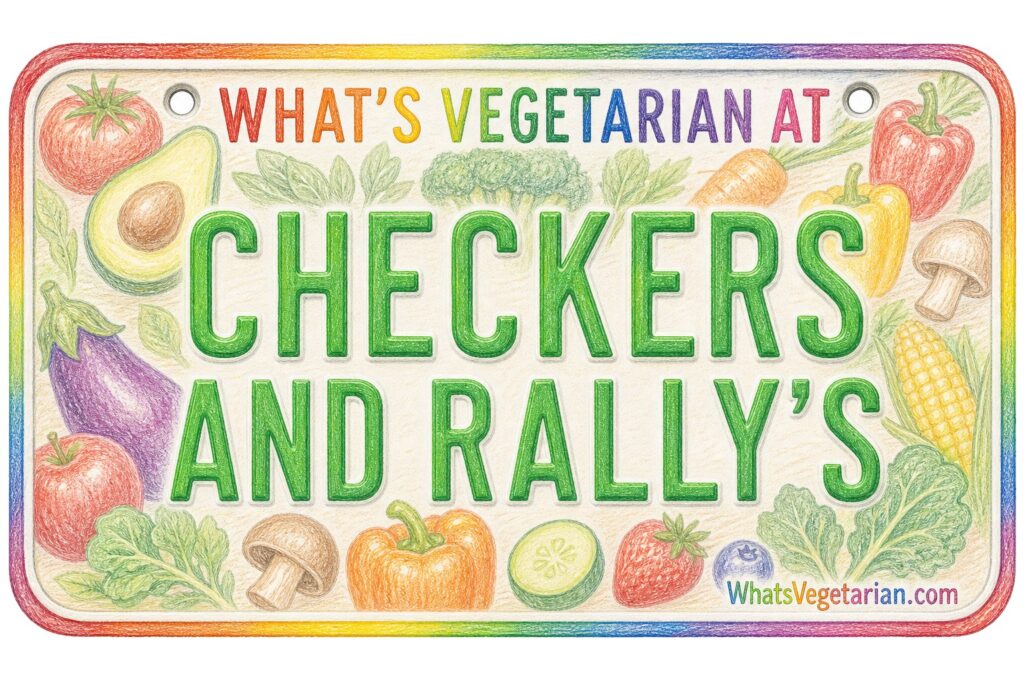 What's Vegetarian at Checkers and Rally's? license plate featured image