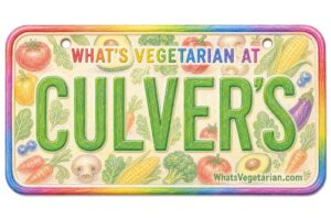 What's Vegetarian at Culver's? License Plate Featured Image