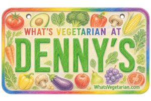 What's Vegetarian at Denny's? License Plate Featured Image