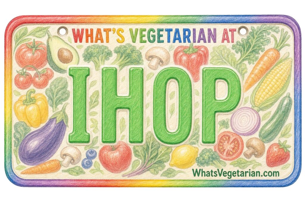What's Vegetarian at IHOP? license plate featured image