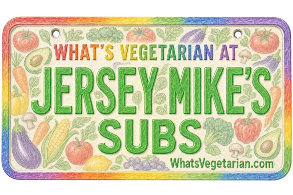 What's Vegetarian at Jersey Mike's Subs? license plate featured image