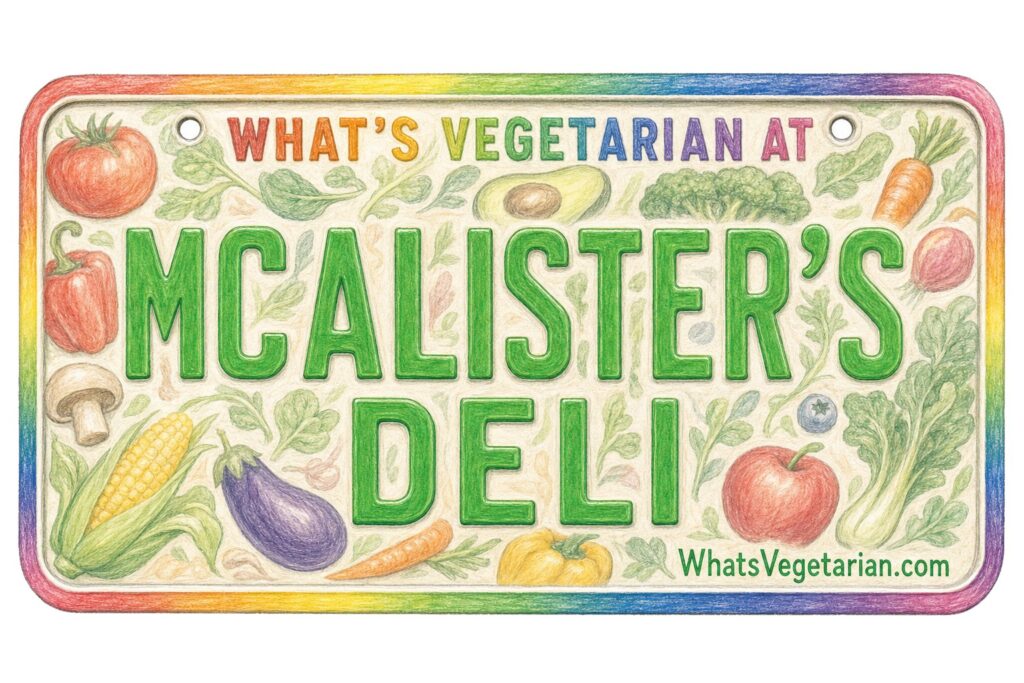What's Vegetarian at McAlister's Deli? license plate featured image