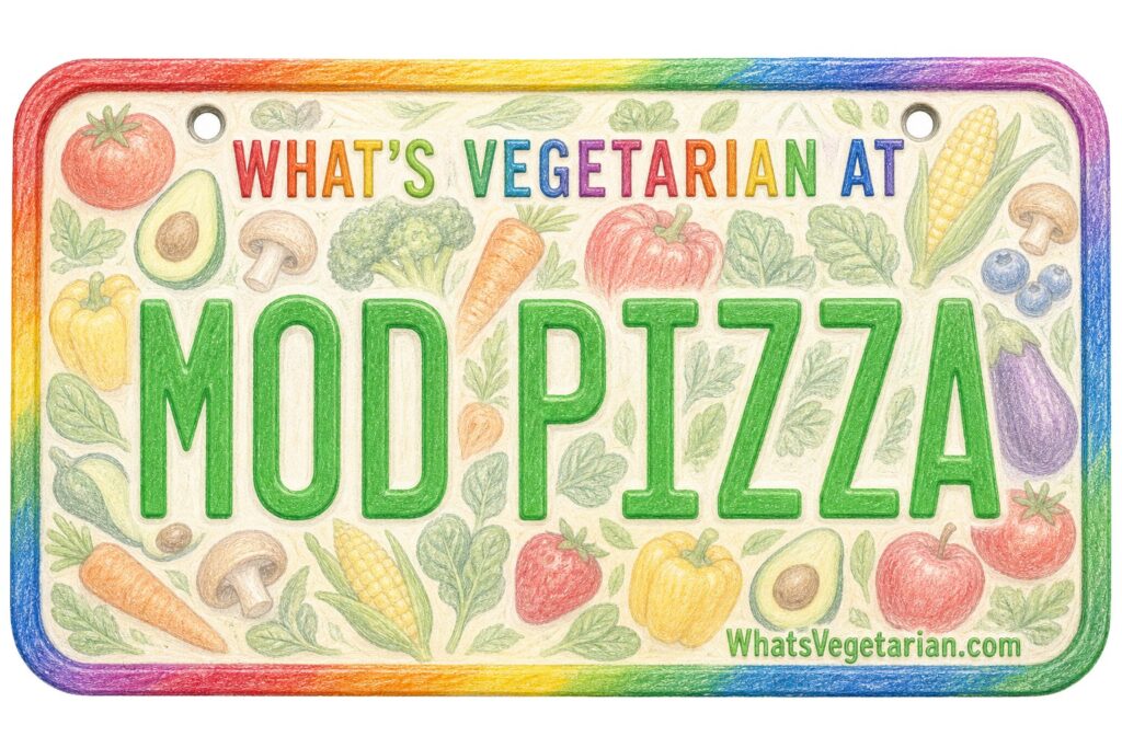 What's Vegetarian at MOD Pizza? license plate featured image