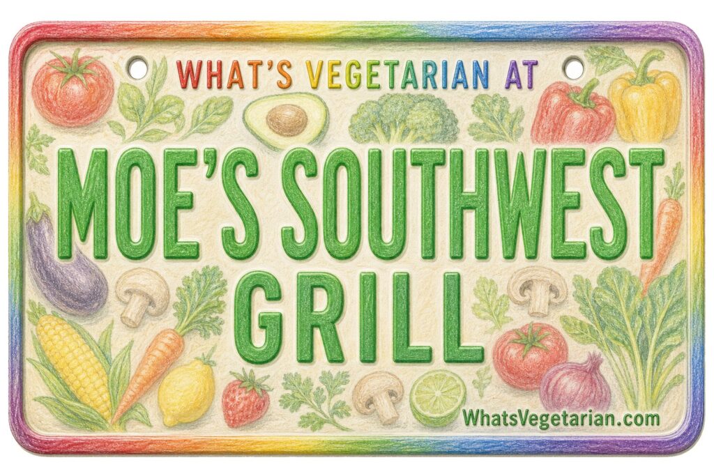 What's Vegetarian at Moe's Southwest Grill? license plate featured image