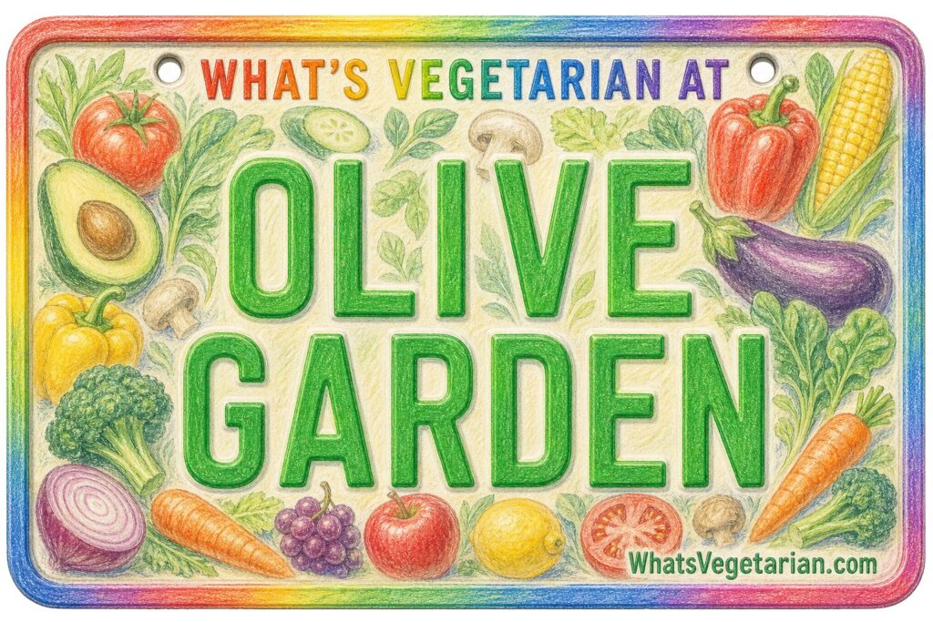 What's Vegetarian at Olive Garden? license plate featured image