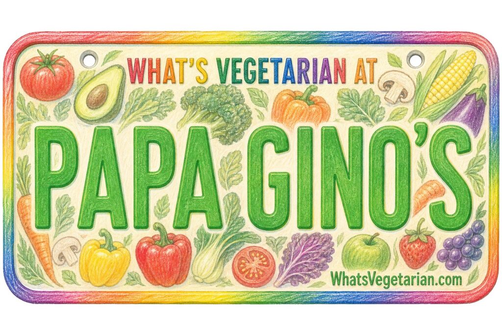 What's Vegetarian at Papa Gino's? license plate featured image