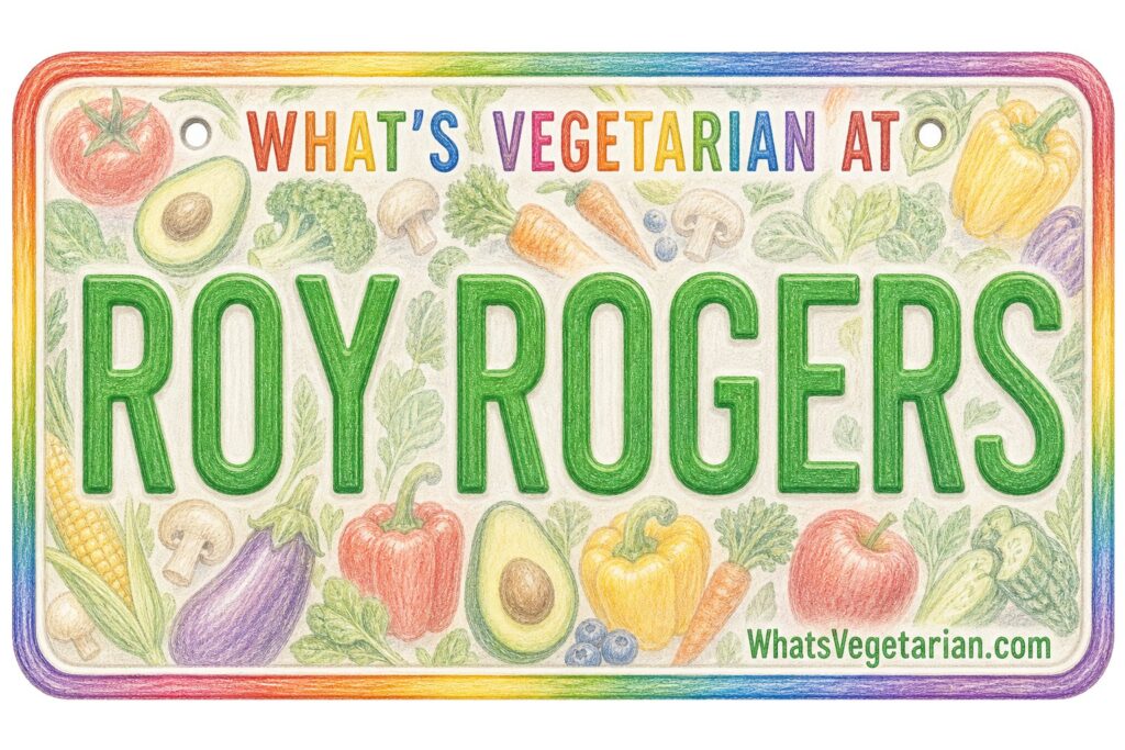 What's Vegetarian at Roy Rogers? license plate featured image