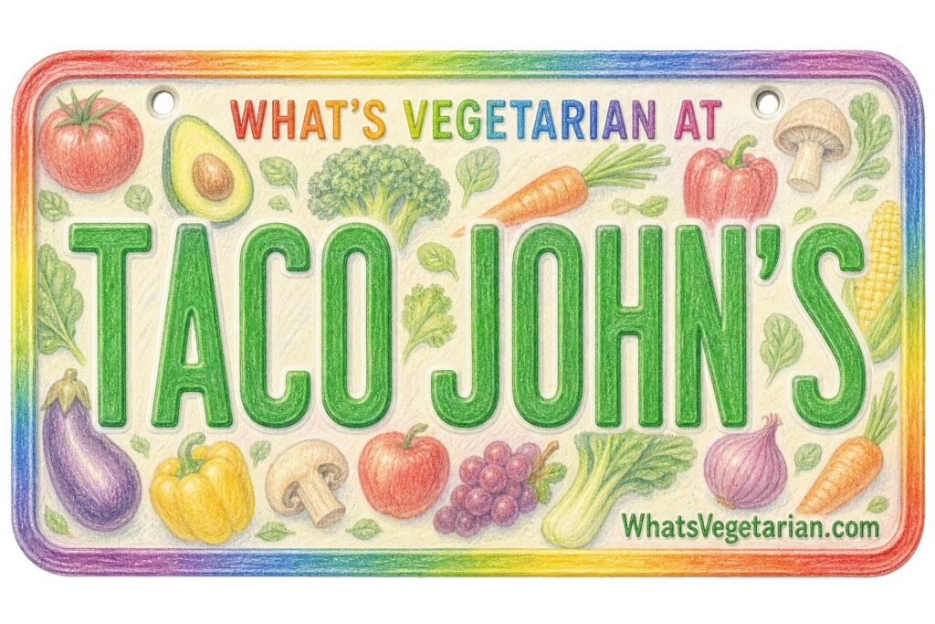 What's Vegetarian at Taco John's? license plate featured image