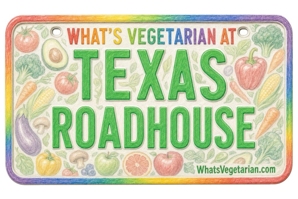 What's Vegetarian at Texas Roadhouse? license plate featured image