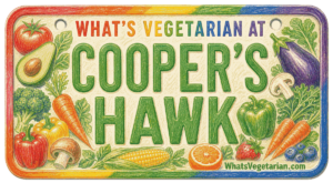 Cooper's Hawk vegetarian options license plate graphic from WhatsVegetarian.com