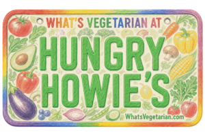 Hungry Howie's vegetarian options guide license plate