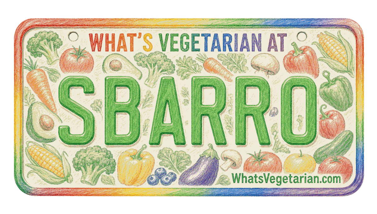 Sbarro vegetarian options guide
