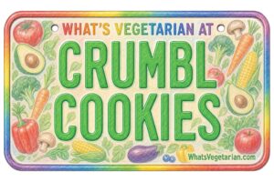 What’s Vegetarian at Crumbl Cookies License-plate Graphic