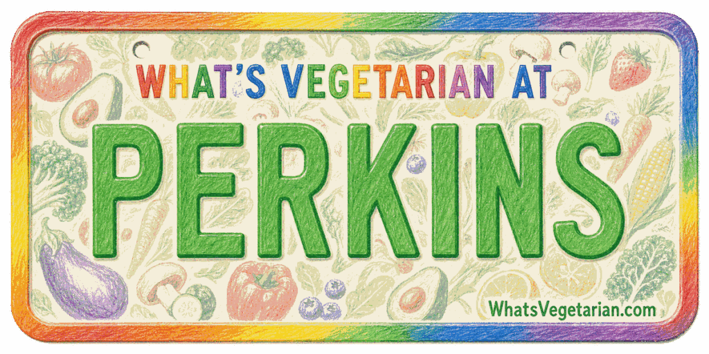 Perkins vegetarian options guide license plate