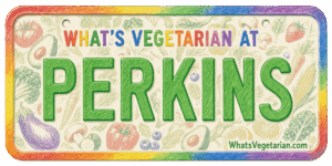 Perkins vegetarian options guide license plate