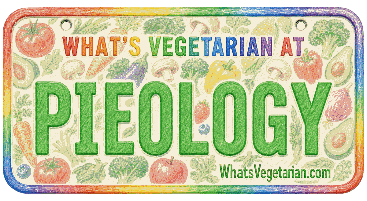 Pieology vegetarian options license plate guide