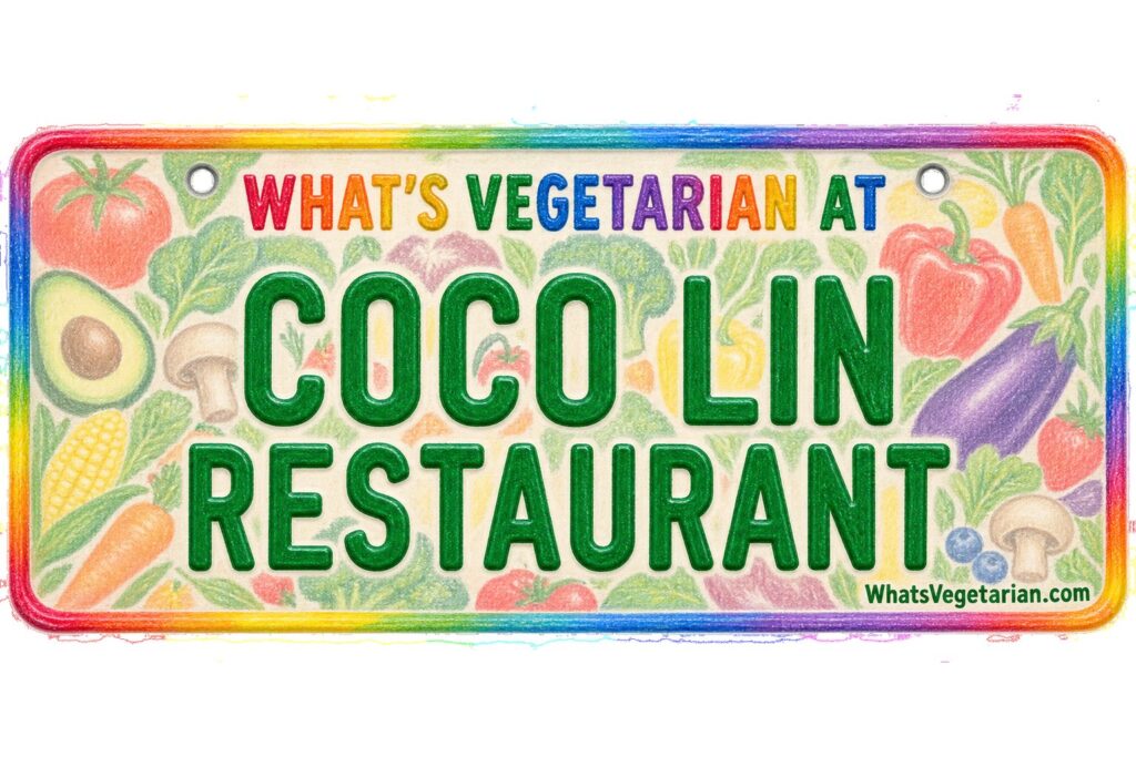 What's Vegetarian at Coco Lin Restaurant? license plate featured image