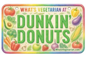 What's Vegetarian at Dunkin' Donuts? License Plate Featured Image
