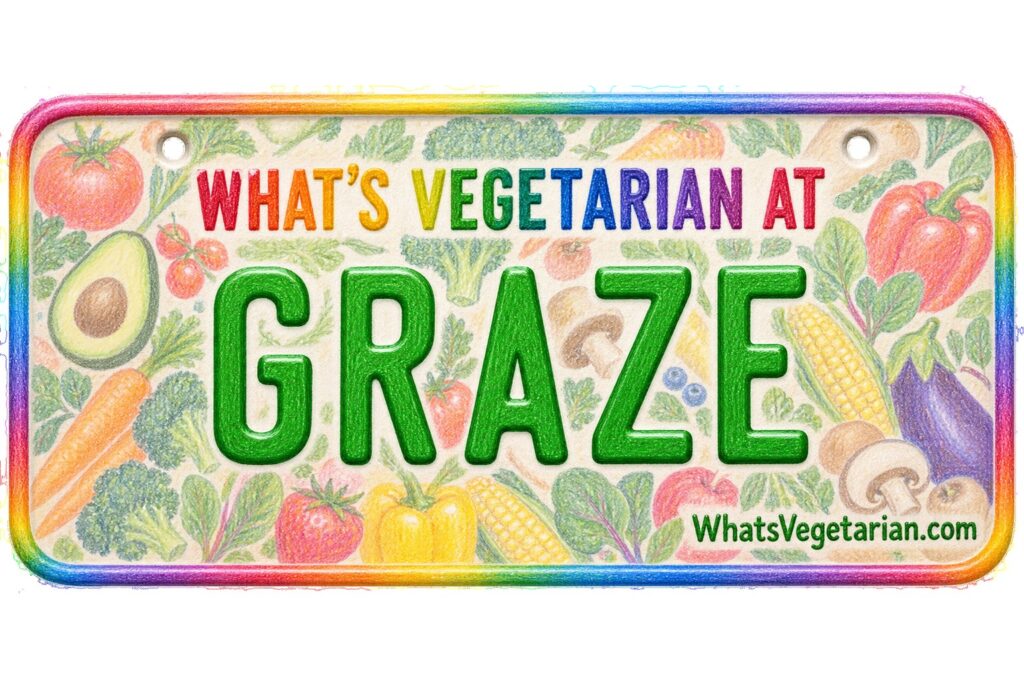 What's Vegetarian at Graze? license plate featured image