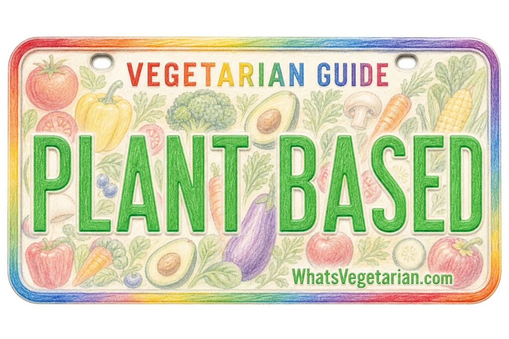 the Ultimate Guide to a Plant-based Diet License Plate Graphic