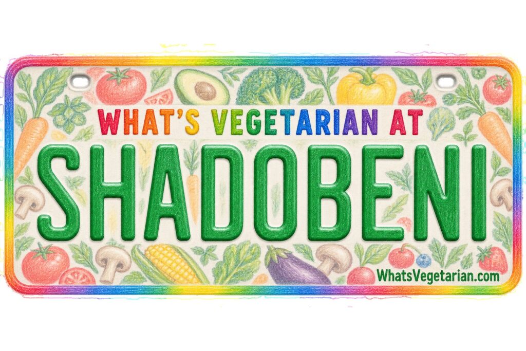 What's Vegetarian at ShadoBeni? license plate featured image