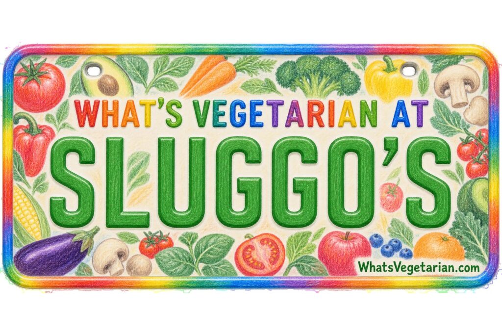 What's Vegetarian at Sluggo's? license plate featured image