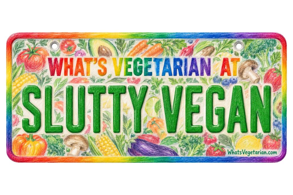 What's Vegetarian at Slutty Vegan? license plate featured image