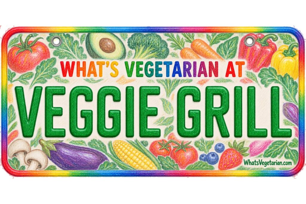 What's Vegetarian at Veggie Grill? license plate featured image