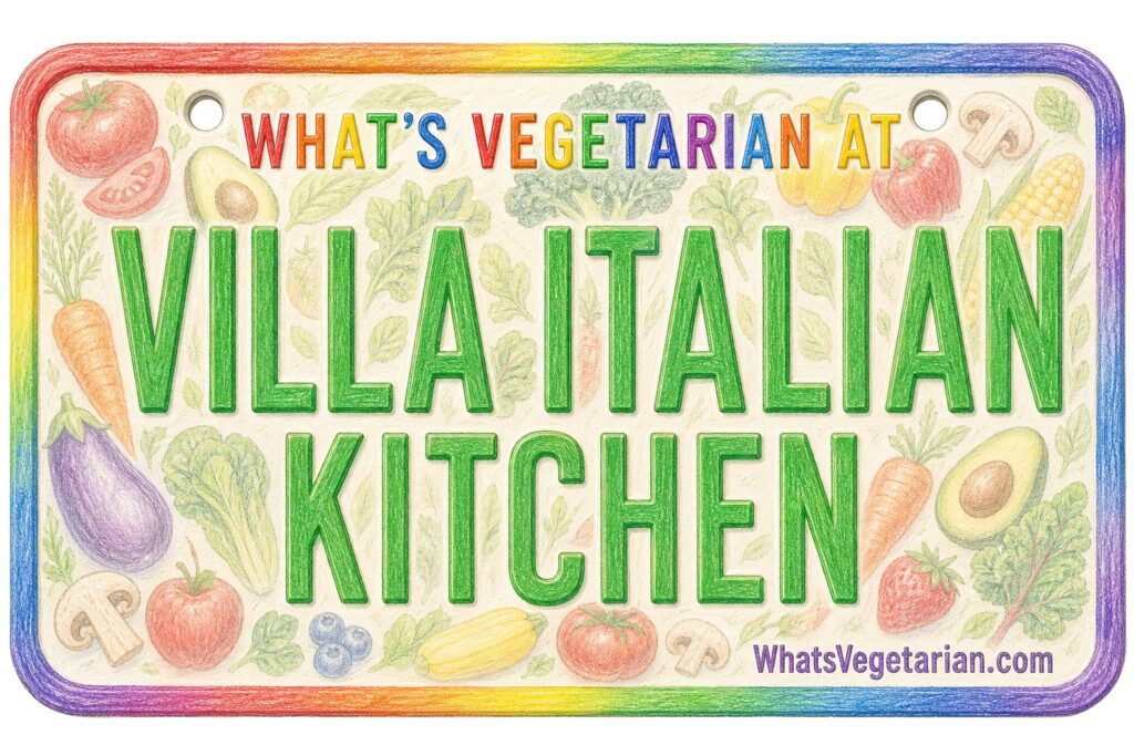 What's Vegetarian at Villa Italian Kitchen? license plate featured image
