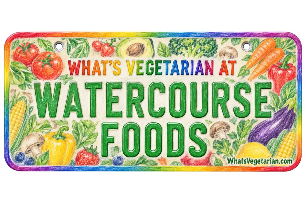 What's Vegetarian at Watercourse Foods? license plate featured image