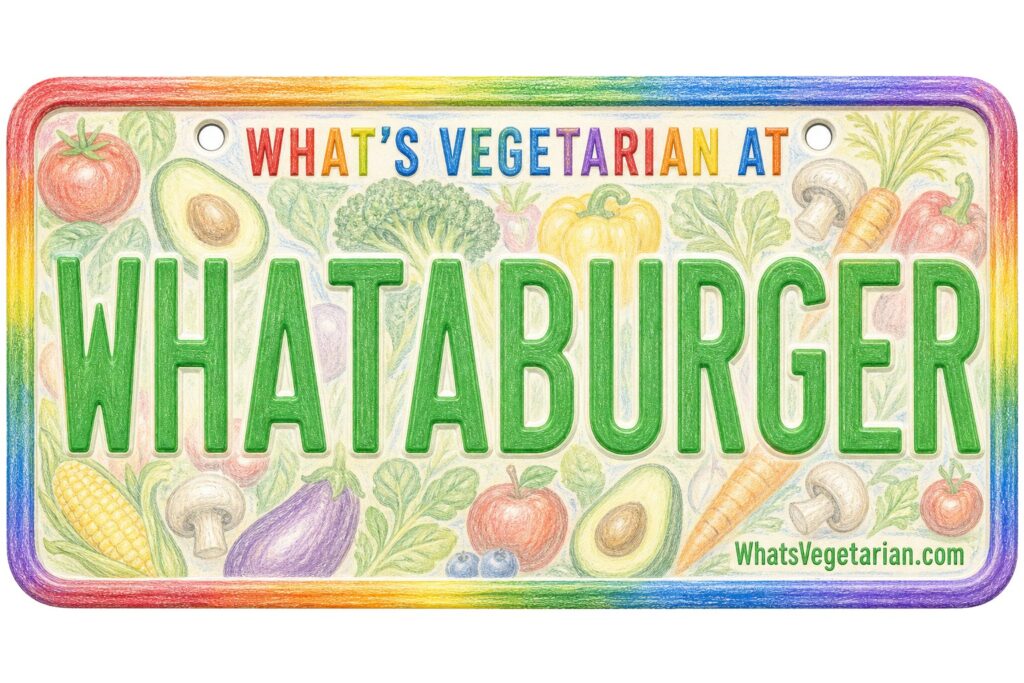 What's Vegetarian at Whataburger? license plate featured image
