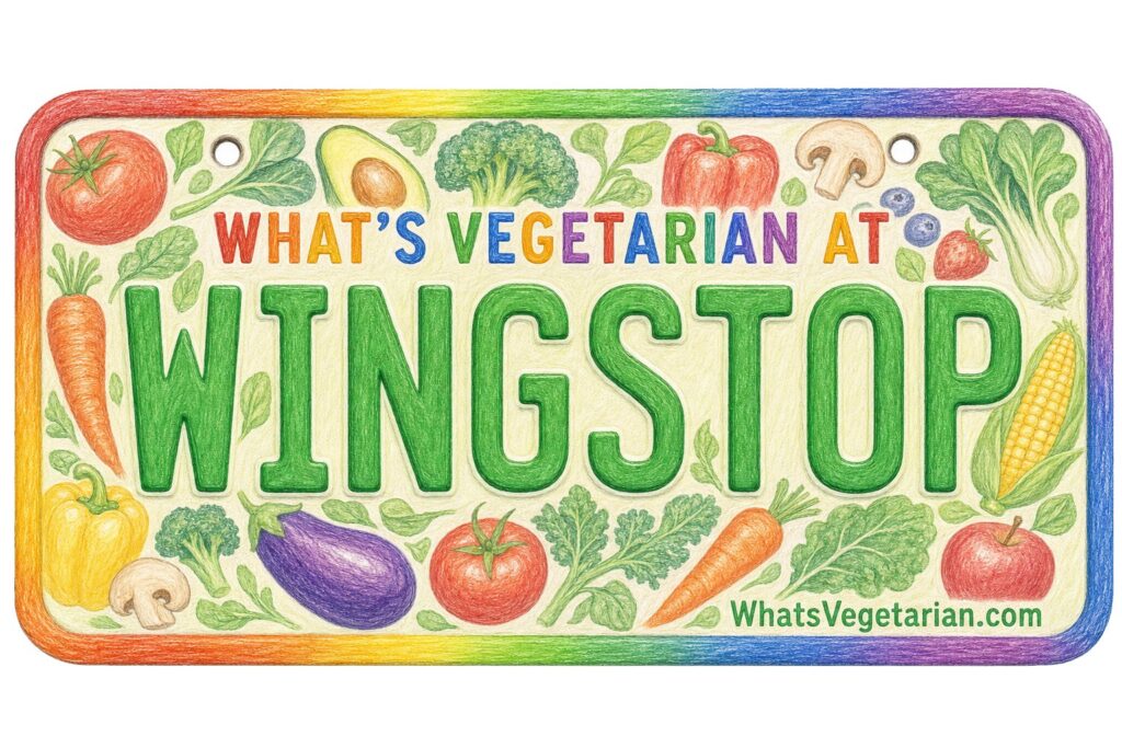 What's Vegetarian at Wingstop? license plate featured image