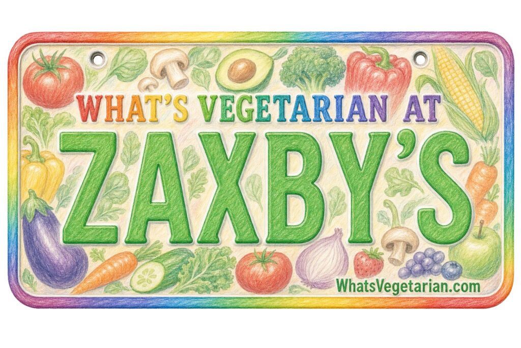 What's Vegetarian at Zaxby's? license plate featured image