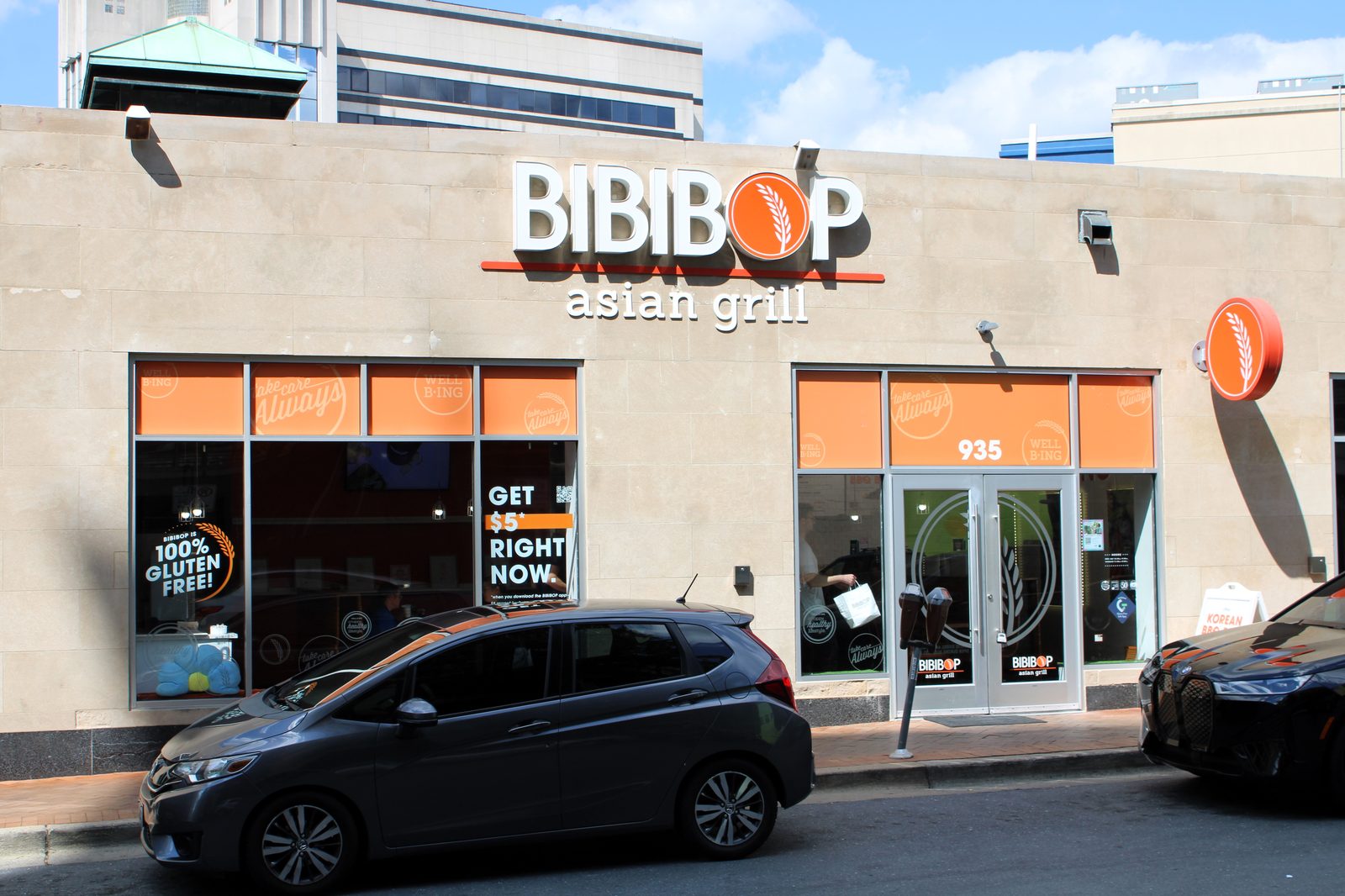 Bibibop Asian Grill storefront in Silver Spring, Maryland