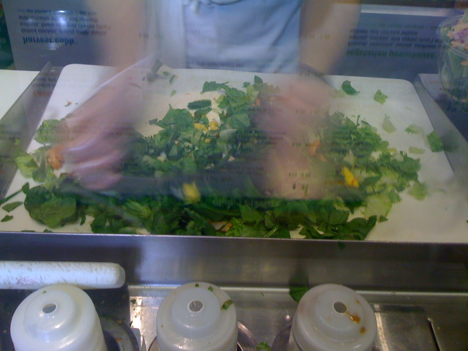 Building a customizable salad with Chopt vegetarian options