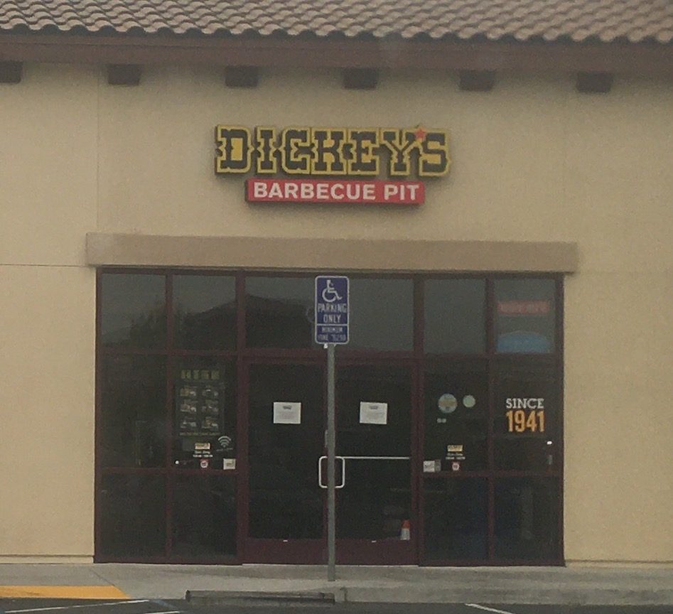 Dickey's Barbecue Pit storefront in Riverbank, California