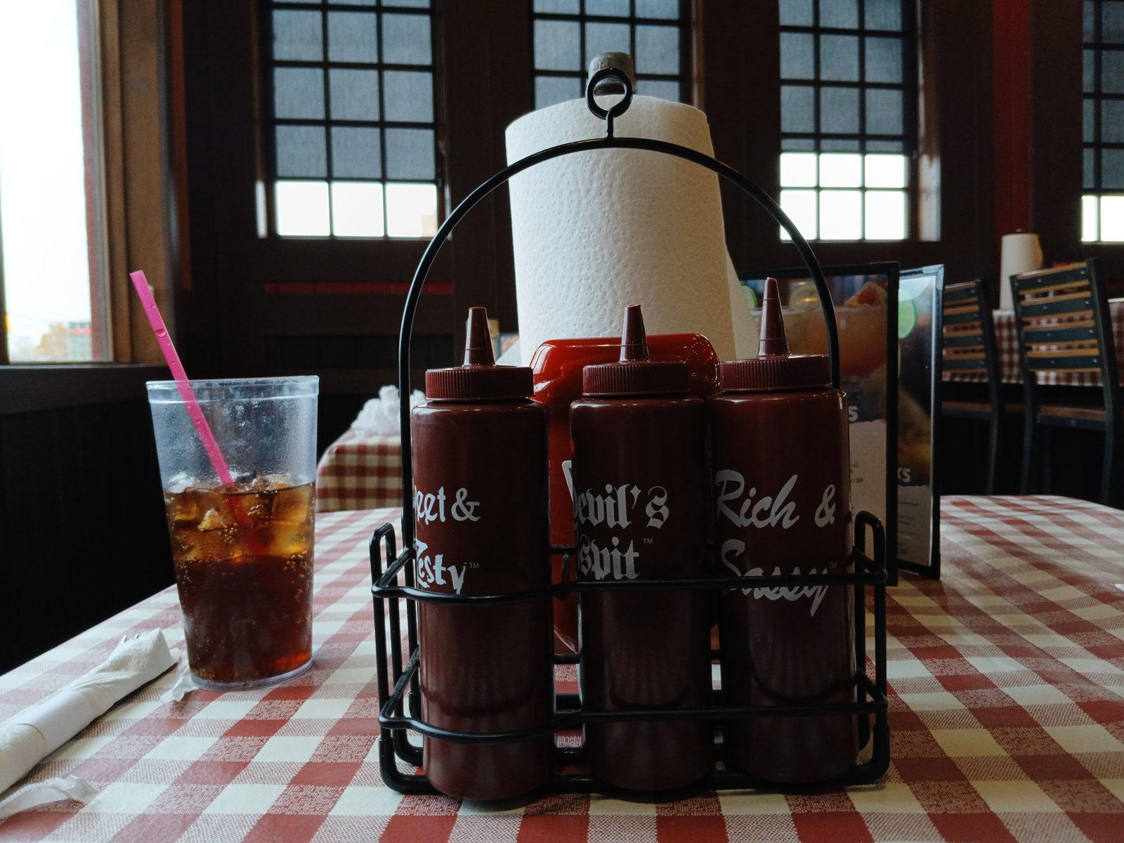 Famous dave's vegetarian options - barbecue sauce rack