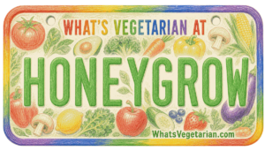 honeygrow vegetarian options license plate graphic