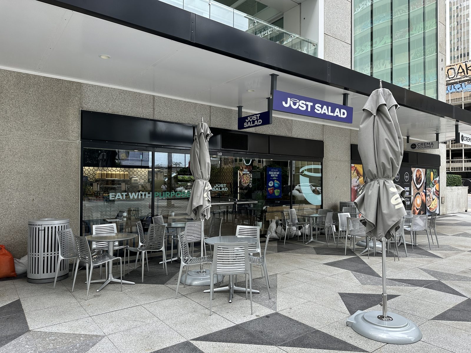 Just Salad storefront in Downtown Miami