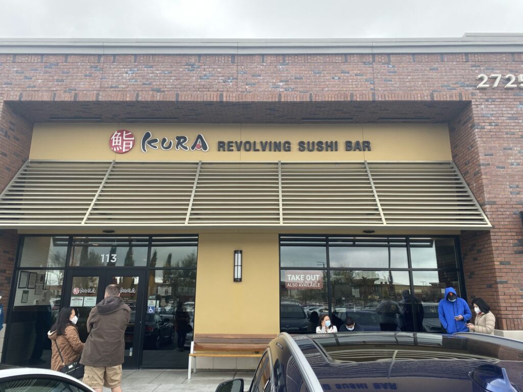 Kura Sushi revolving sushi bar restaurant exterior