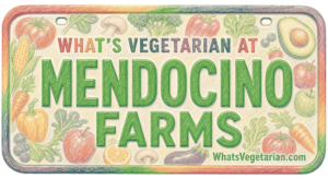 Mendocino Farms vegetarian options license plate graphic