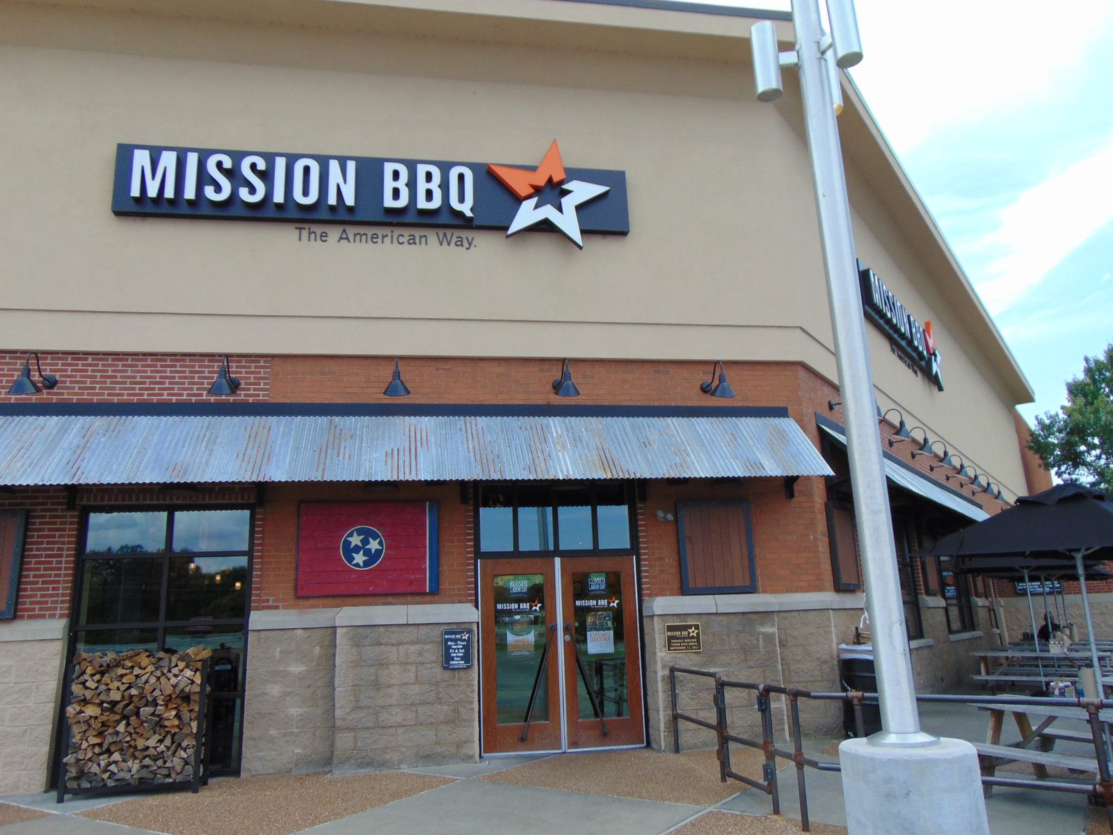 Mission BBQ restaurant exterior Nashville Tennessee storefront