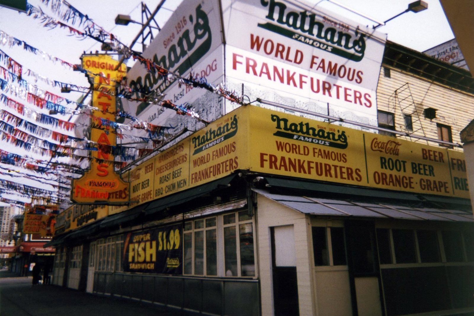 The original Nathan's Famous vegetarian options stand on Coney Island, Brooklyn